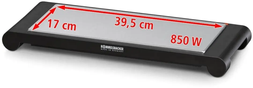 Rommelsbacher WPS 857 Warming Tray - 850W - Zilver