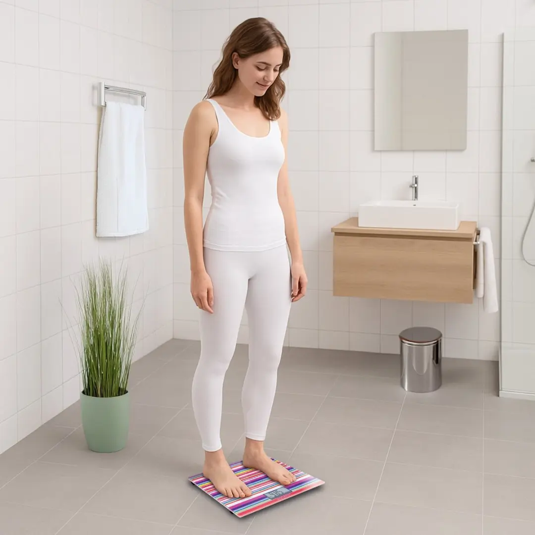 Lanaform Electronic Scale XL Personenweegschaal - 150 kg - 100g - Veelkleurig