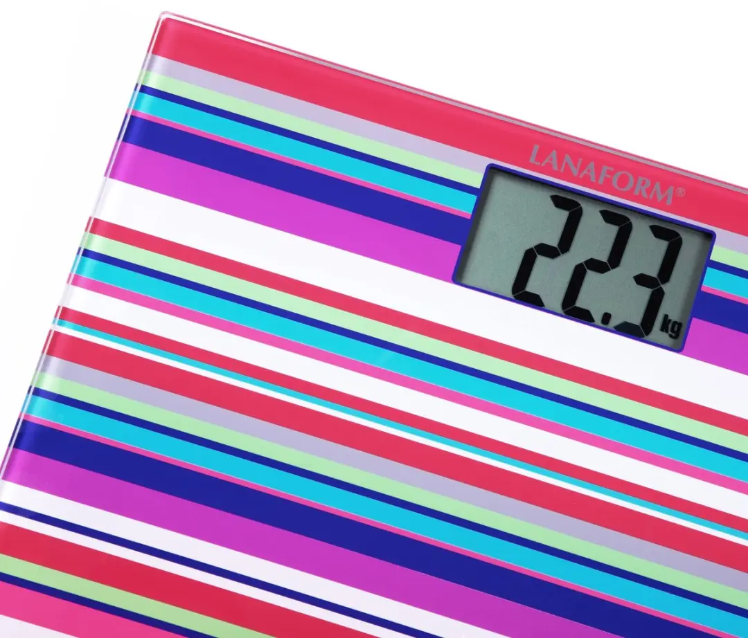 Lanaform Electronic Scale XL Personenweegschaal - 150 kg - 100g - Veelkleurig