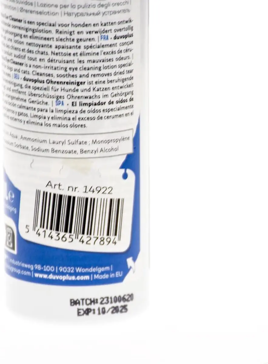 Duvo+ Oorreiniger Hond en Kat 100ml
