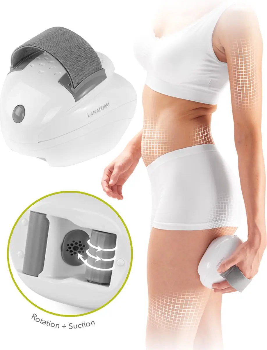 Lanaform Skin Mass Grey Cellulite Apparaat - Vibratie Rollers - 9V - afbeelding 4 van 6