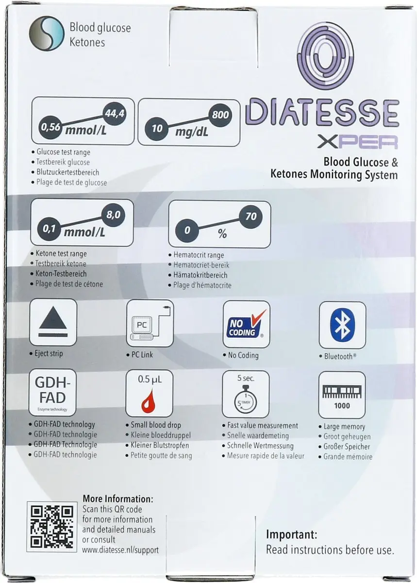 Diatesse XPER GD101422 Glucosemeter Startpakket - 1 Persoon - afbeelding 6 van 6