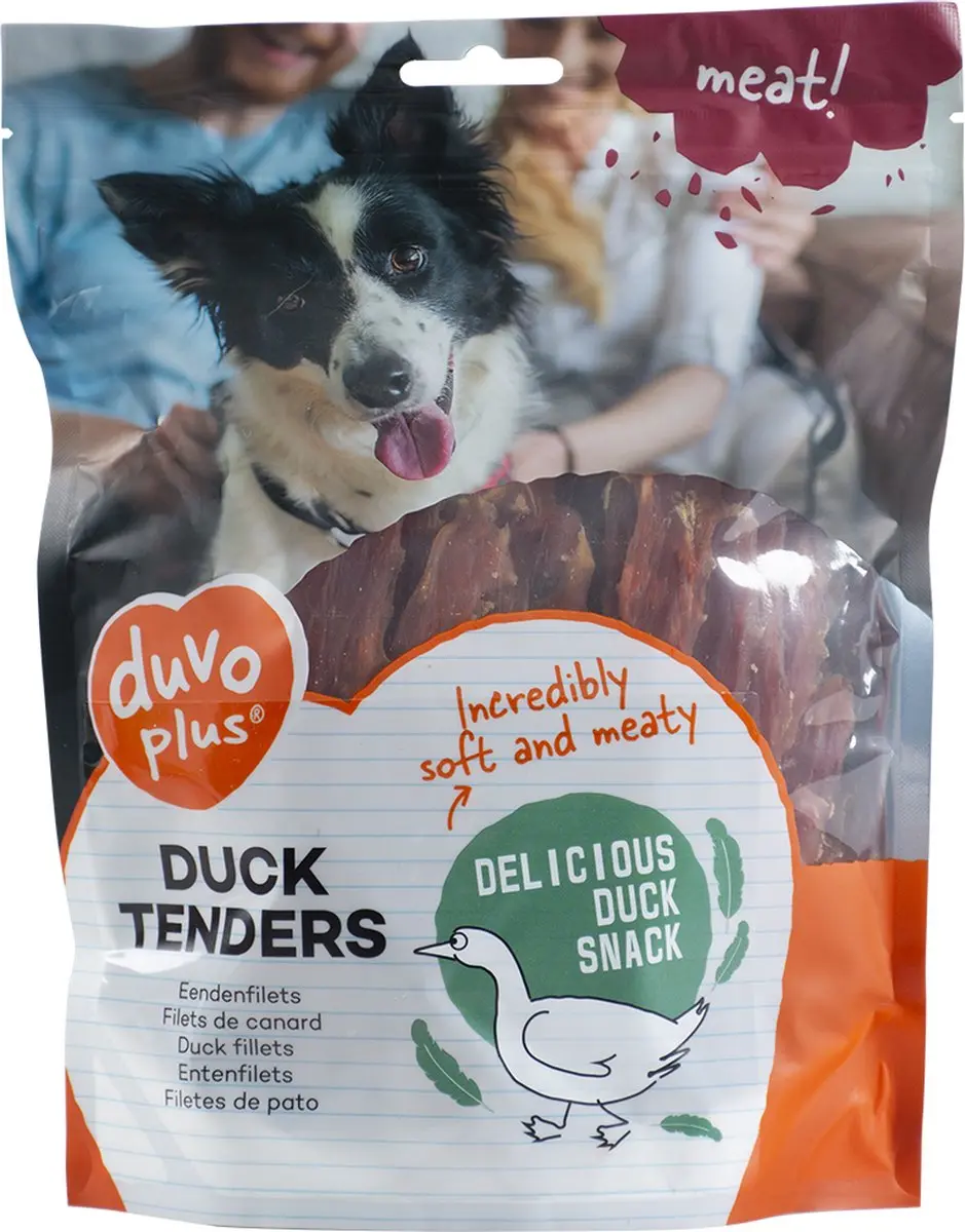 Duvo Duvoplus Meat! Eendenfilets Hondensnacks - 80 Stuks