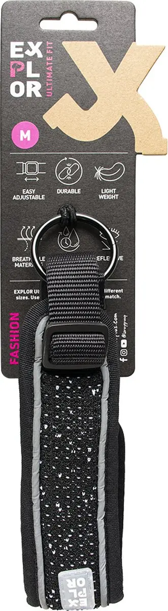 DuvoPlus Ultimate Fit Control Halsband M - 39-44cm Granietzwart