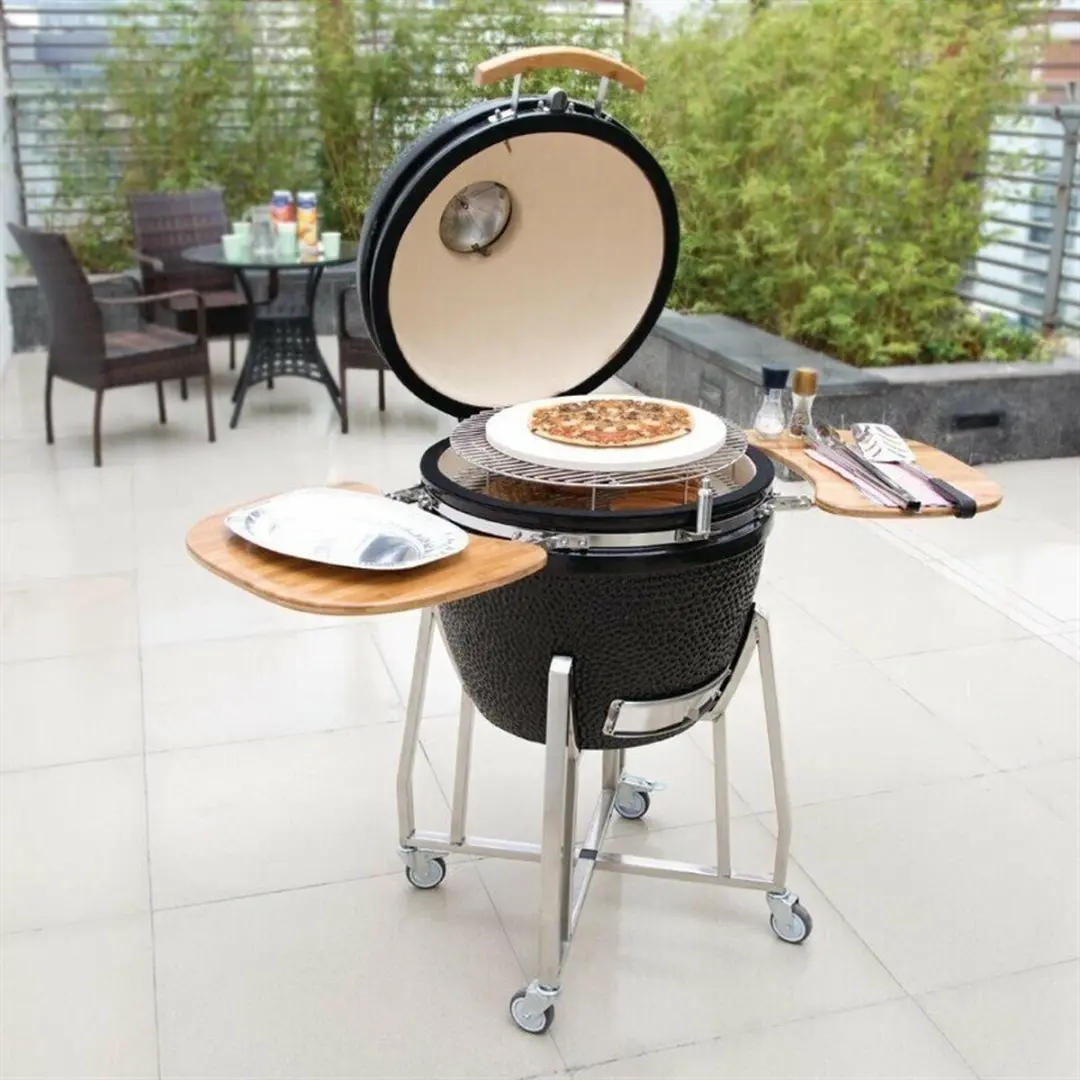 Buffalo DR826 Keramische Kamado Barbecue - Zwart