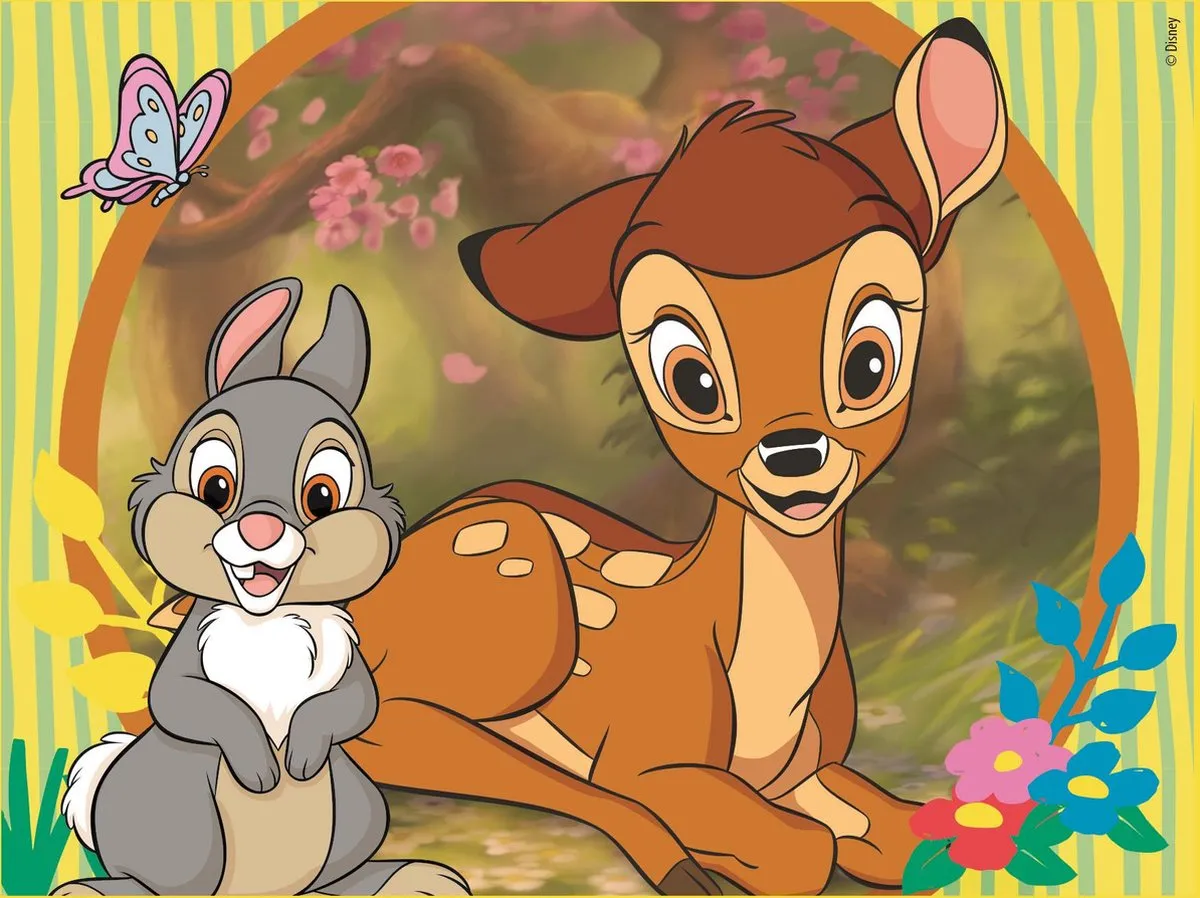 Clementoni Disney Classic 12 Blokken Puzzel - 6 Afbeeldingen - Vanaf 3 jaar