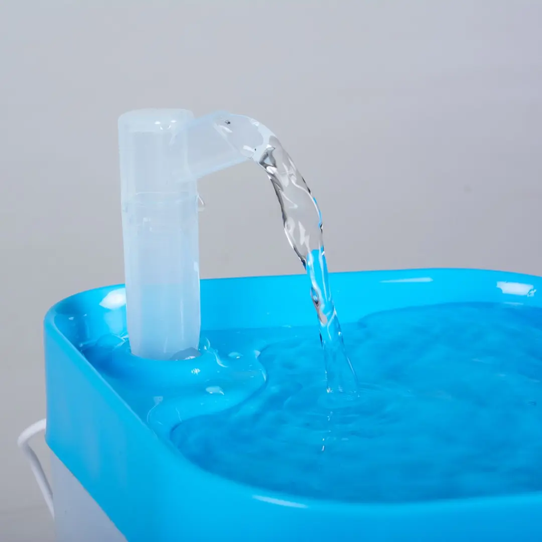 Duvo Waterfontein Compact Transparant 1.8L - Blauw