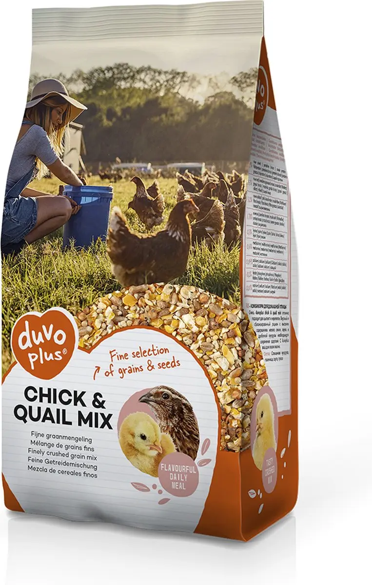 Duvo Duvoplus Kip Kuiken & Kwartel Mix Buitenvogelvoer 20kg