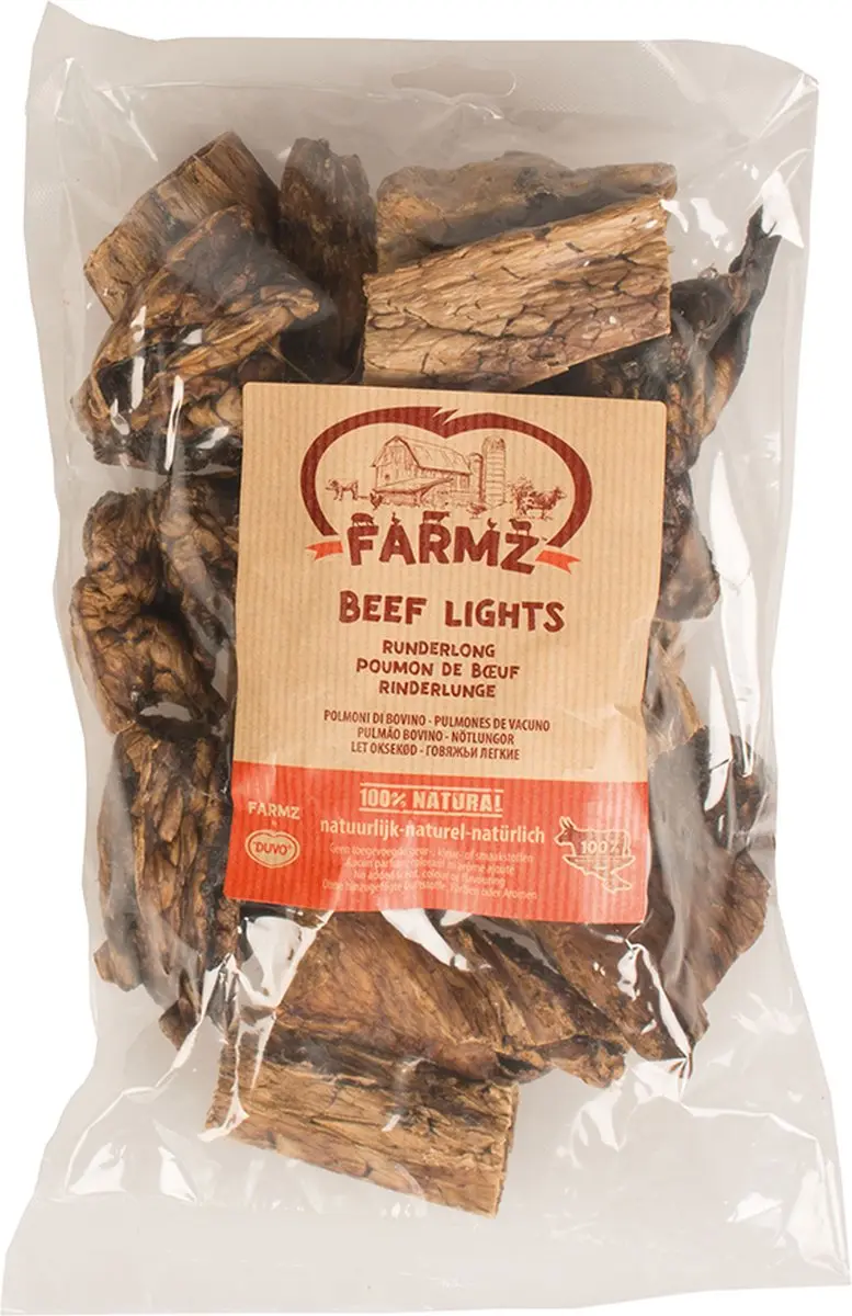 Duvo Duvoplus Farmz Runderlong Hondensnack 250gr