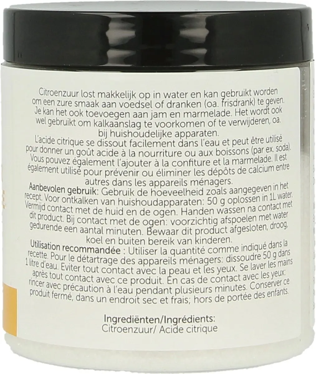 Jacob Hooy Citroenzuur 200g