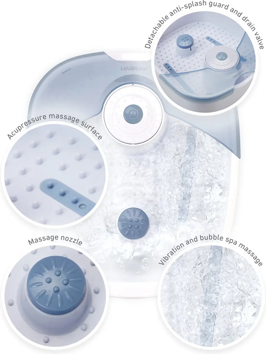 Lanaform LA110414 Foot Spa - Elektrisch Voetenbad - Wit