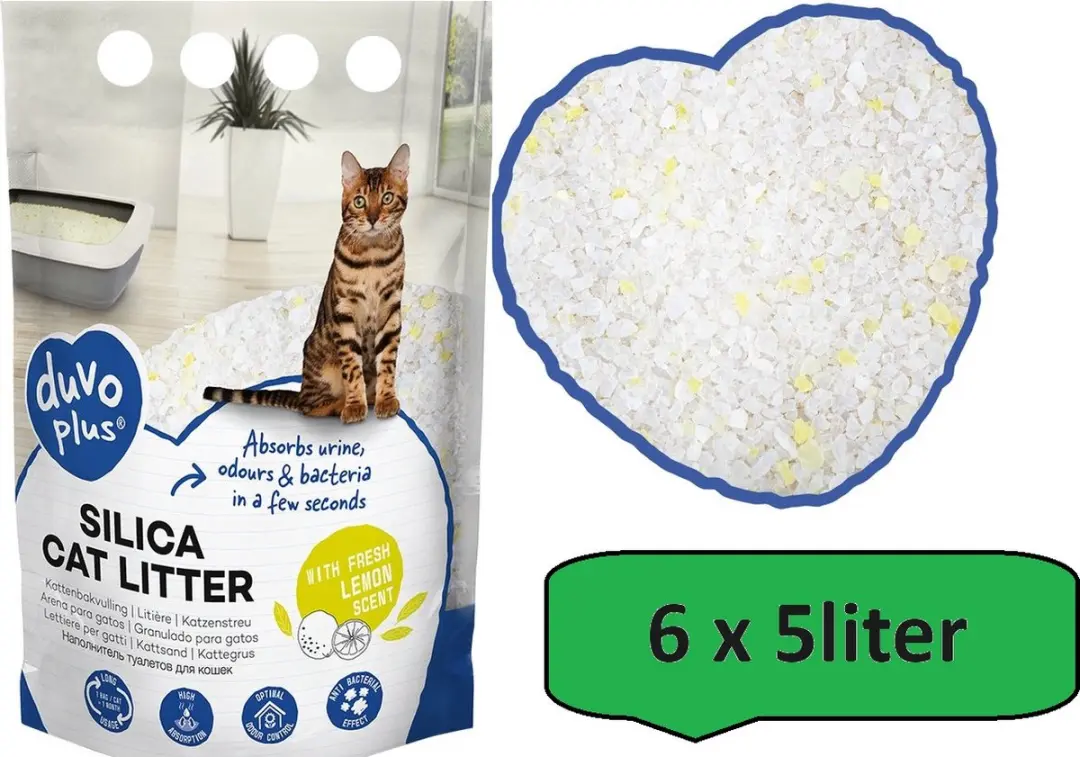 Duvo Premium Silica Kattenbakvulling Citroen