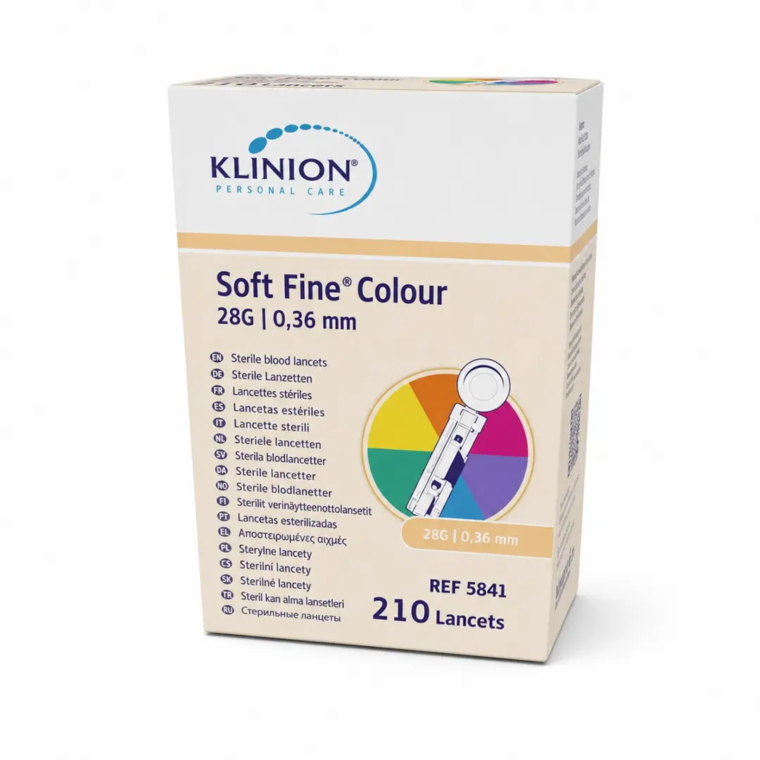 Klinion Diabetes Care Soft Fine Lancetten 28G - 210 Stuks