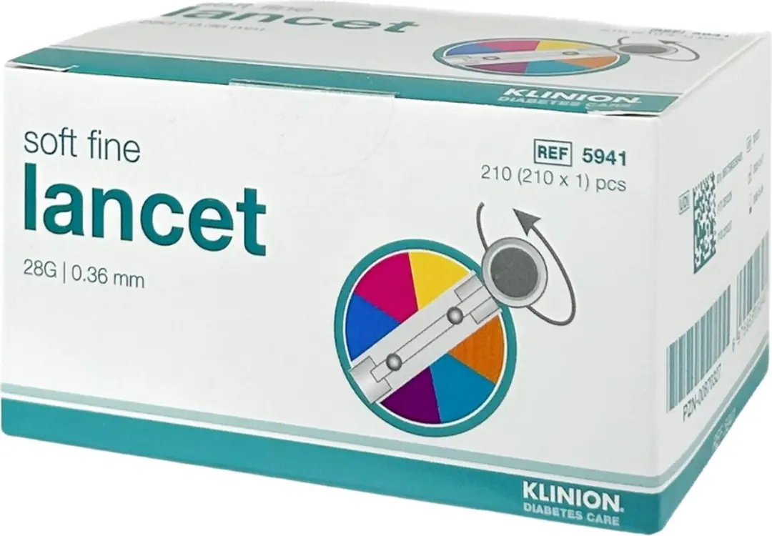 Klinion Diabetes Care Soft Fine Lancetten 28G