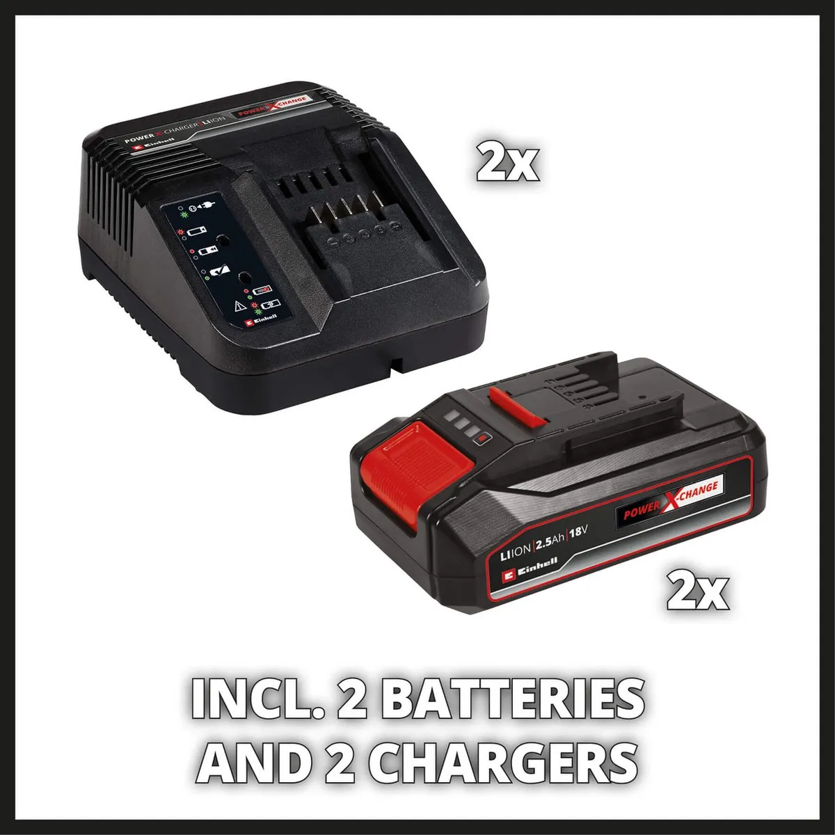 Einhell Accu Grasmaaier GE-CM 36/33 Li Kit Power X-Change - 36V - 33cm - 2x2,5Ah