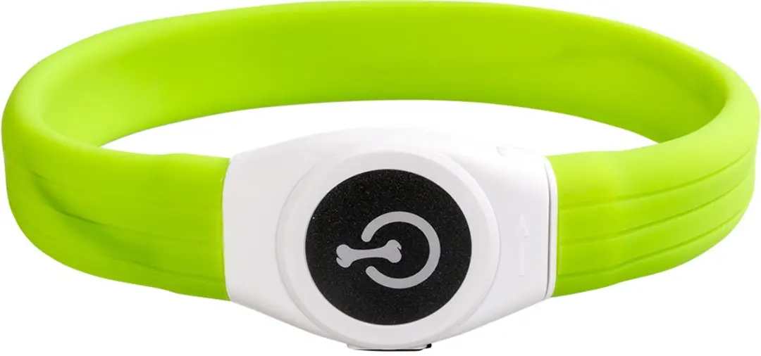 Duvo Dierenkleding Flash Light Ring Maxi USB Silicon Groen