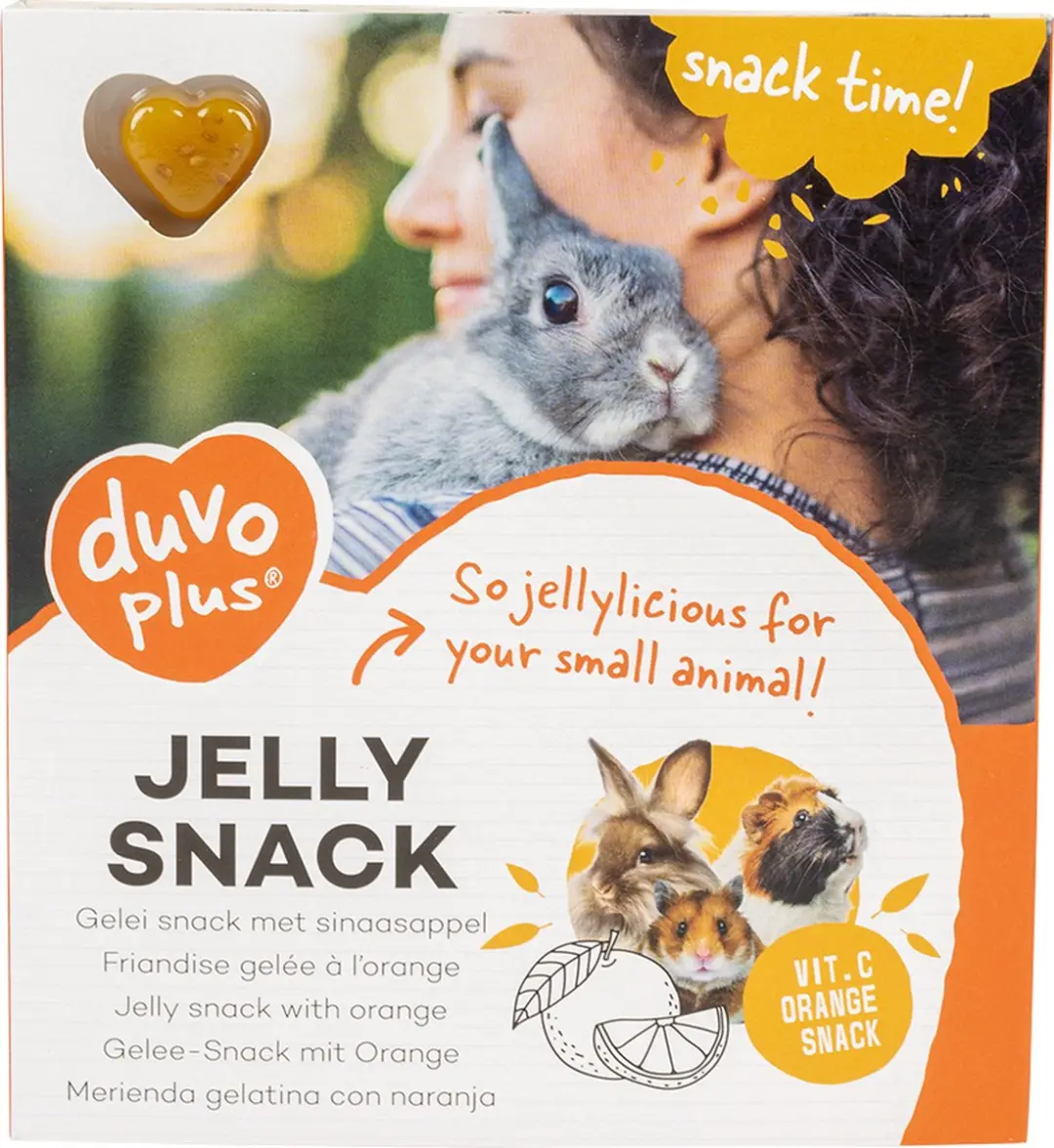 DuvoPlus Knaagdier Gelei Snack Sinaasappel 12 Stuks