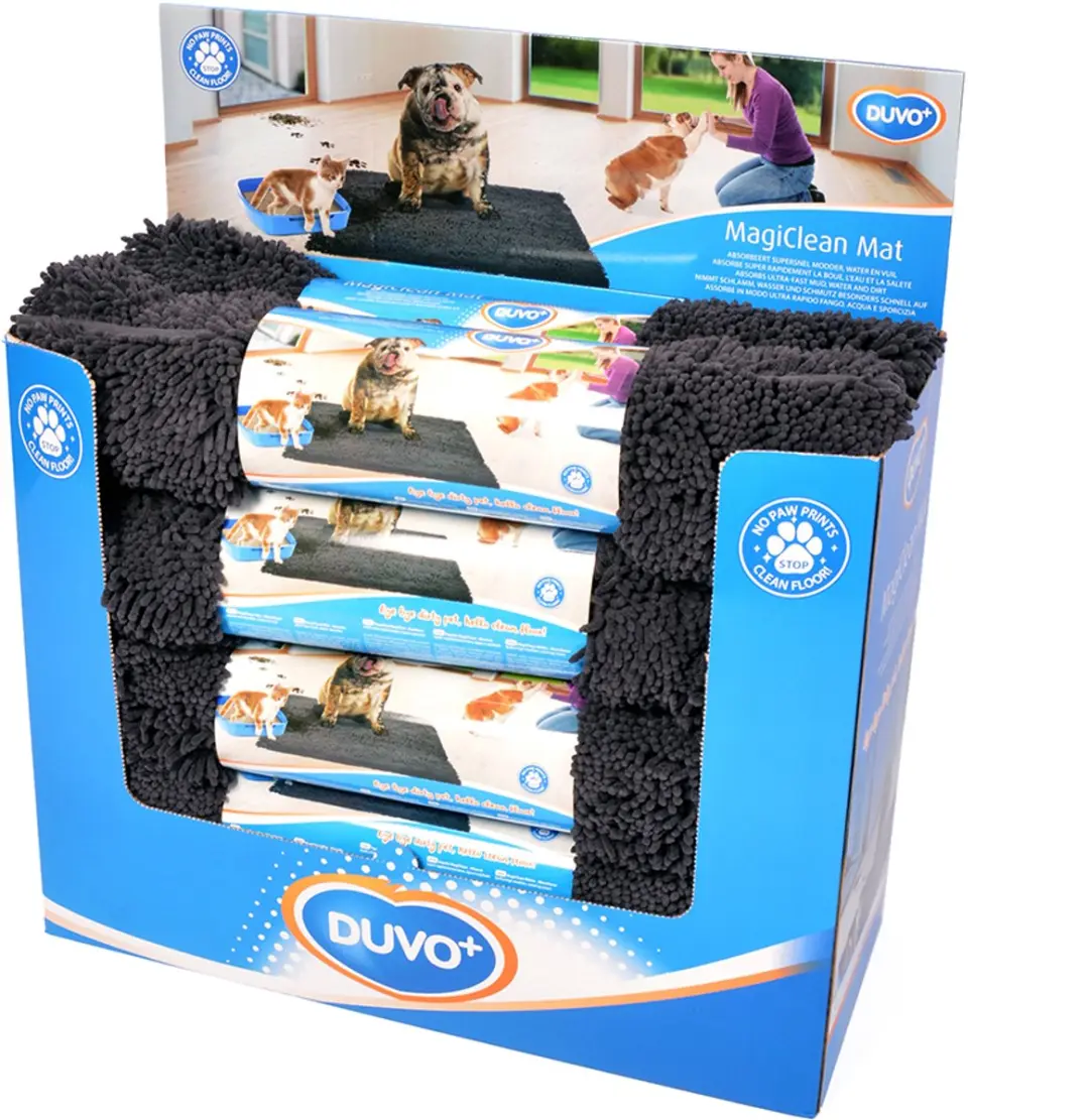 DuvoPlus Huisdierenmat MagicClean 90x65cm - Donkergrijs