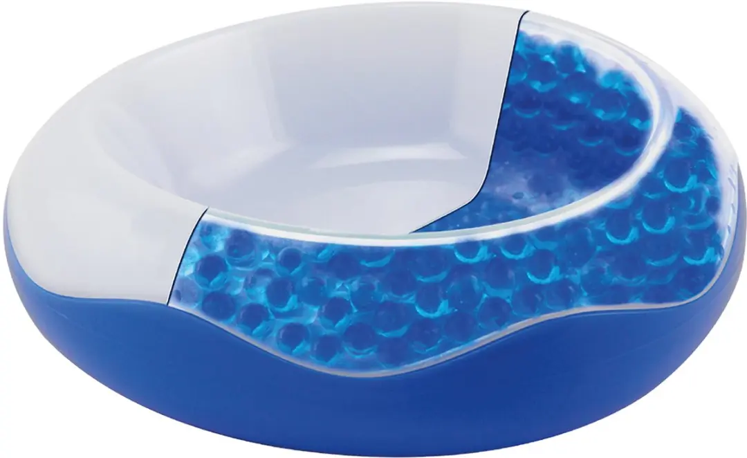 DuvoPlus Voerbak Koelkom 1500ml - L - Ø29cm Wit/blauw