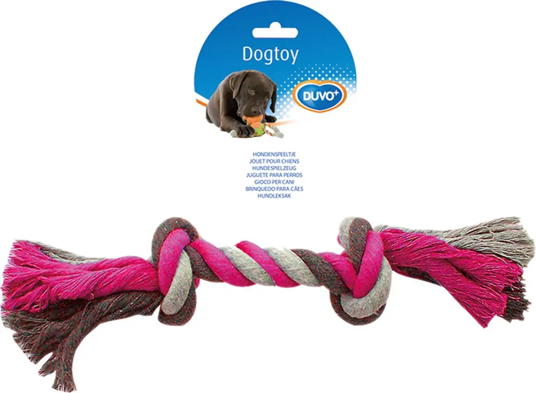 DuvoPlus Speelgoed Hond Knoop Katoen 35cm