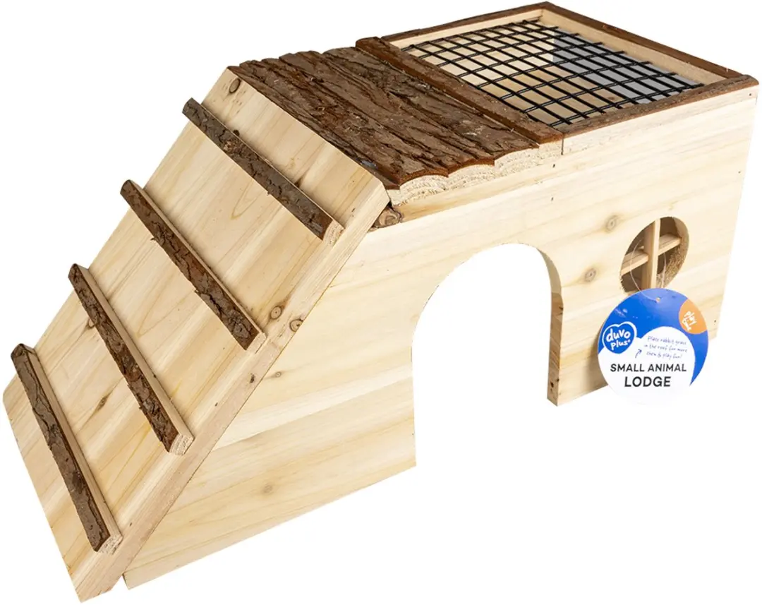 Duvo Houten Knaagdierenhuis 48x22x20cm - Bruin