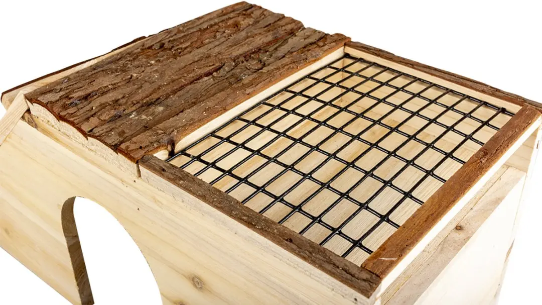Duvo Houten Knaagdierenhuis 48x22x20cm - Bruin