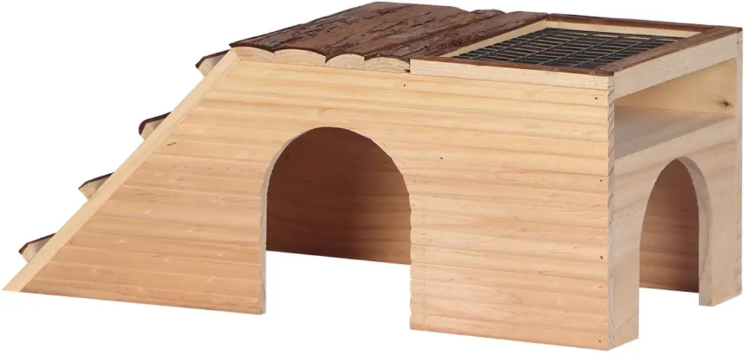 Duvo Houten Knaagdierenhuis 48x22x20cm