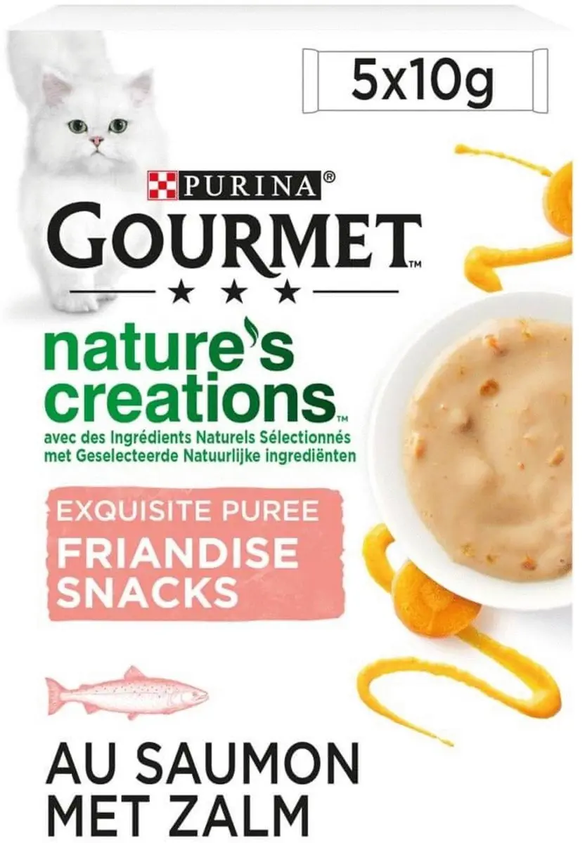 Gourmet Nature's Creations Zalm Wortelpuree 5x10g
