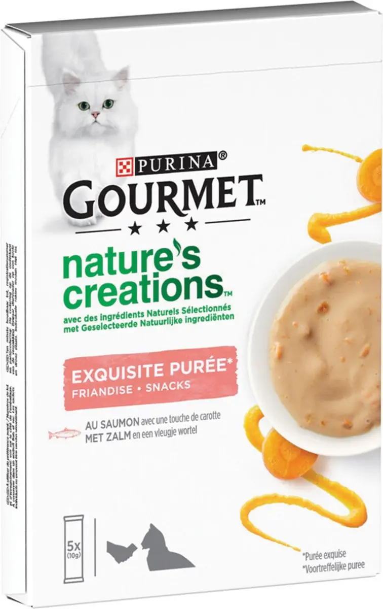 Gourmet Nature's Creations Zalm Wortelpuree 5x10g