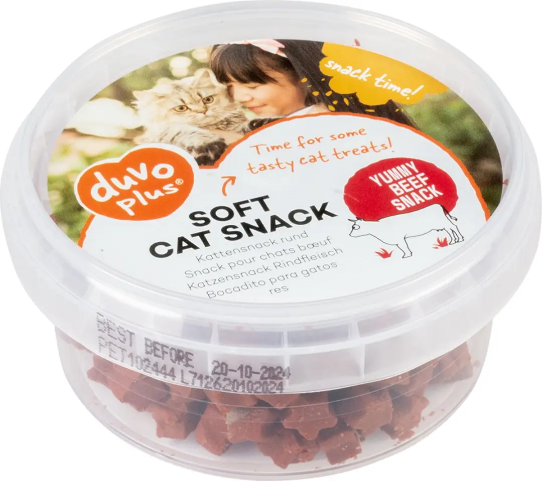 Duvo Duvoplus Zachte Kattensnack Rund 100g
