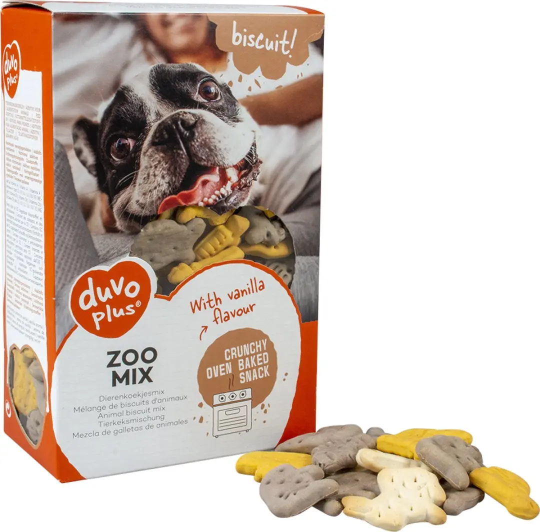 Duvo Duvoplus Hondensnack Biscuit Zoo Mix 500g