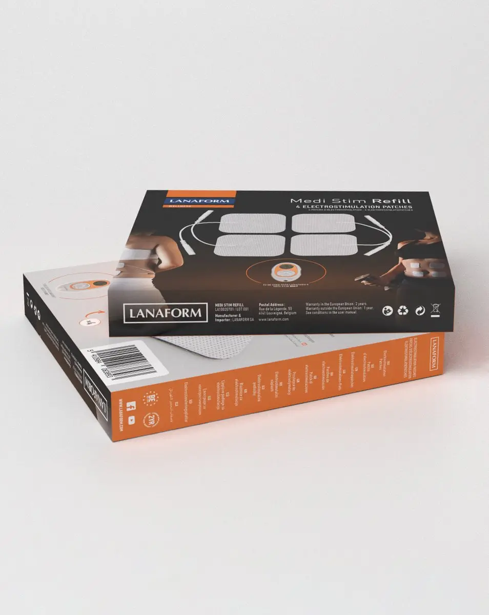 Lanaform Medi Stim Refill Elektroden - 4 Stuks - Veelkleurig
