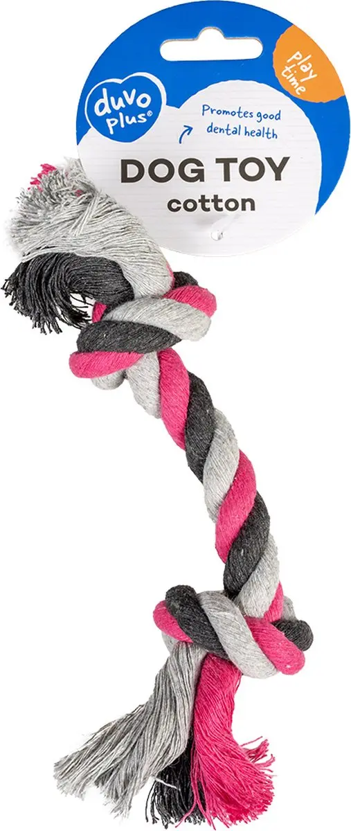 DuvoPlus Speelgoed Hond Knoop Katoen 20cm
