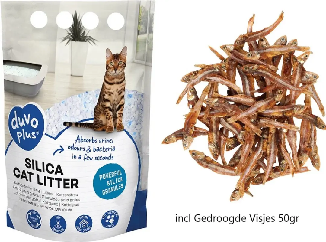 Duvo Silica Kattenbakvulling Premium 5L