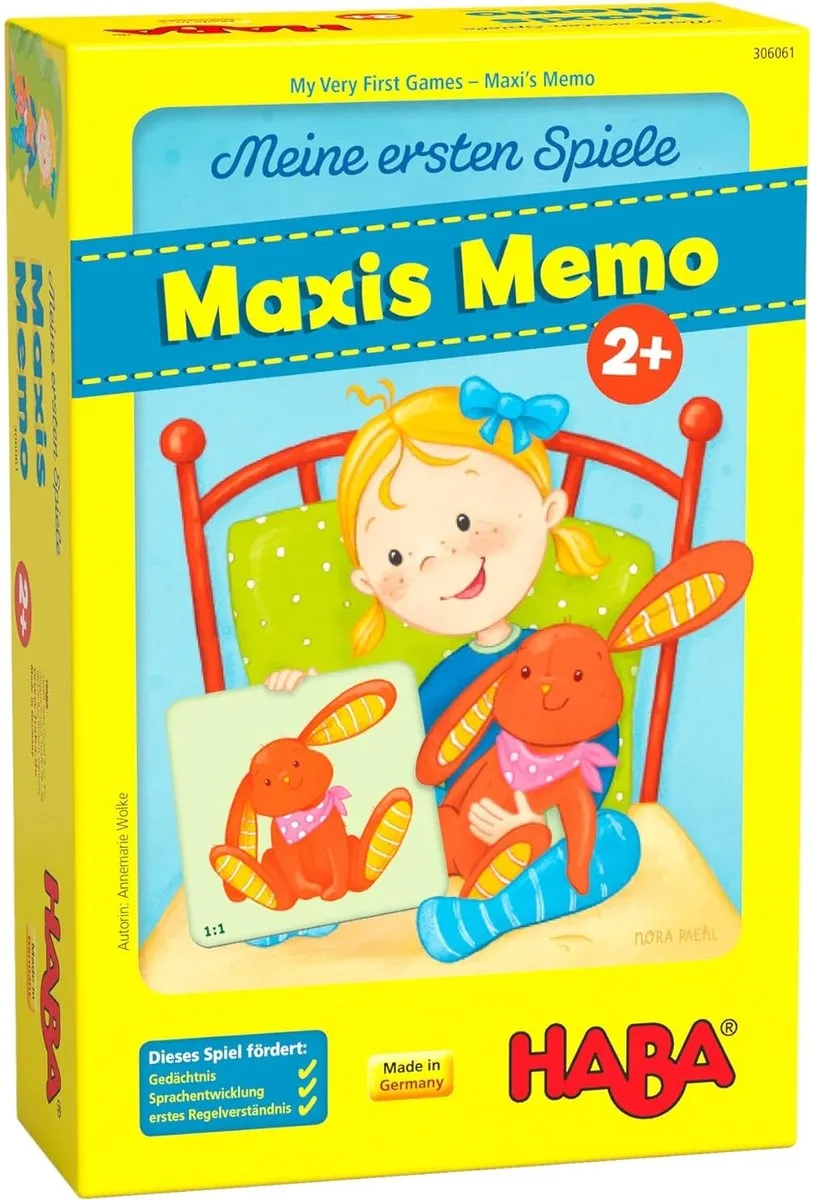 Haba Memo Junior Maxi's Denkspel 306061