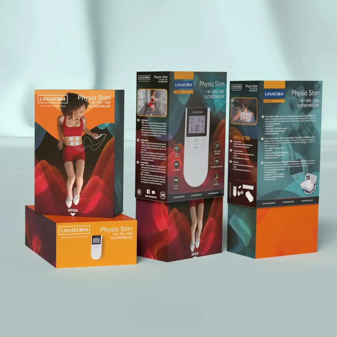 Lanaform Physio Stim LA100209 Elektrostimulator - 2x accu - Wit - afbeelding 6 van 6