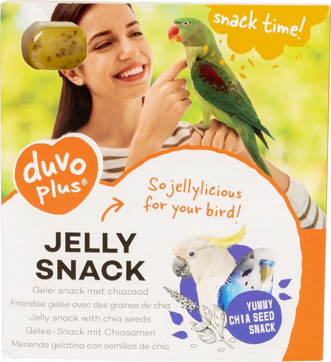 Duvo Vogelsnack Gelei Chiazaad 12 Stuks - 5g