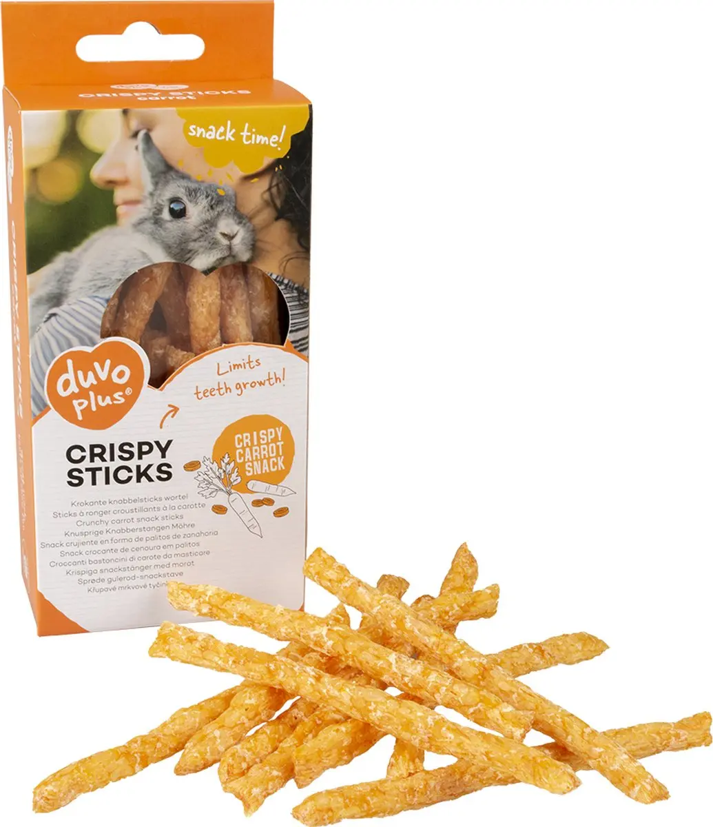 Duvo Knaagdier Krokante Knabbelsticks Wortel 50g