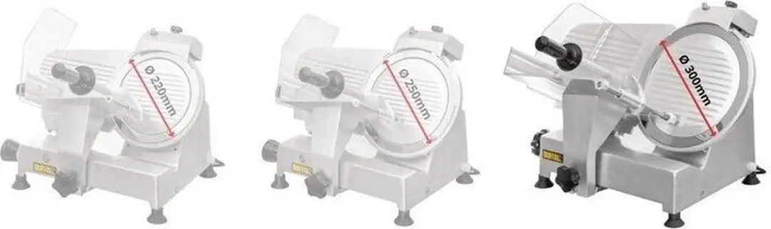 Buffalo Vleessnijmachine CD279 30cm - 180W - Zilver