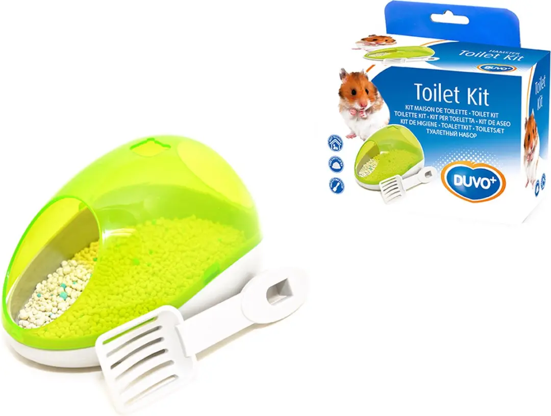 DuvoPlus Hamstertoilet Kit Groen