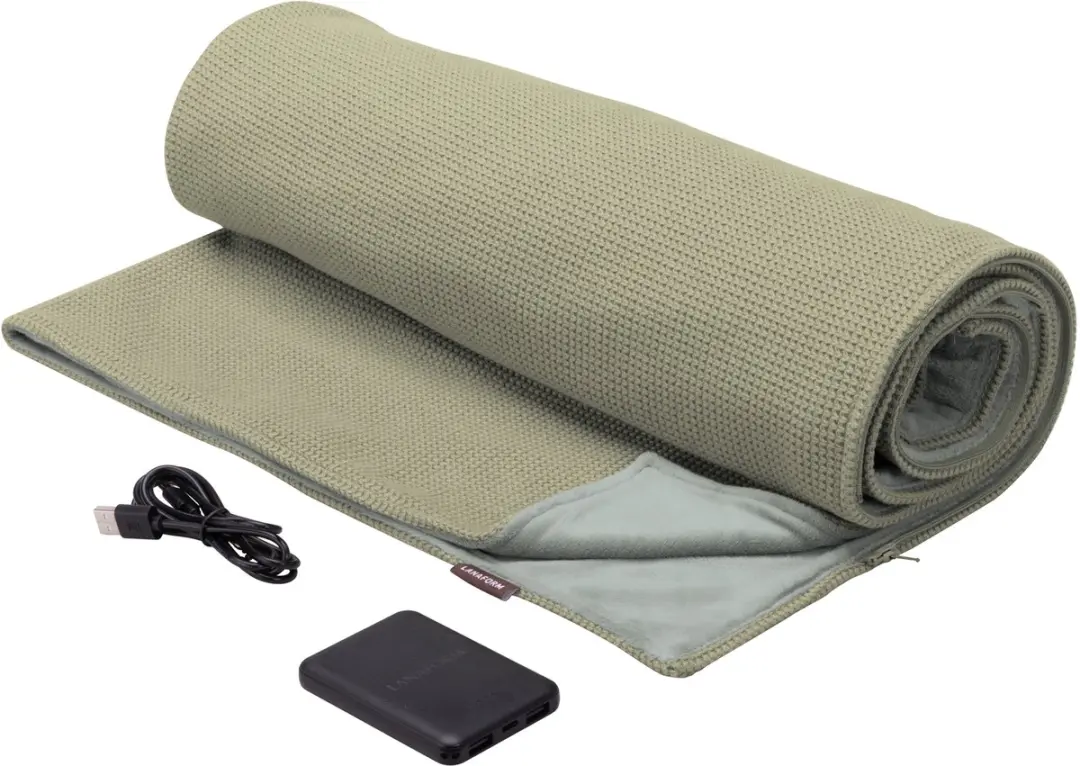Lanaform Heat Wrap LA180115 Draadloze Verwarmde Poncho - 10W - Groen