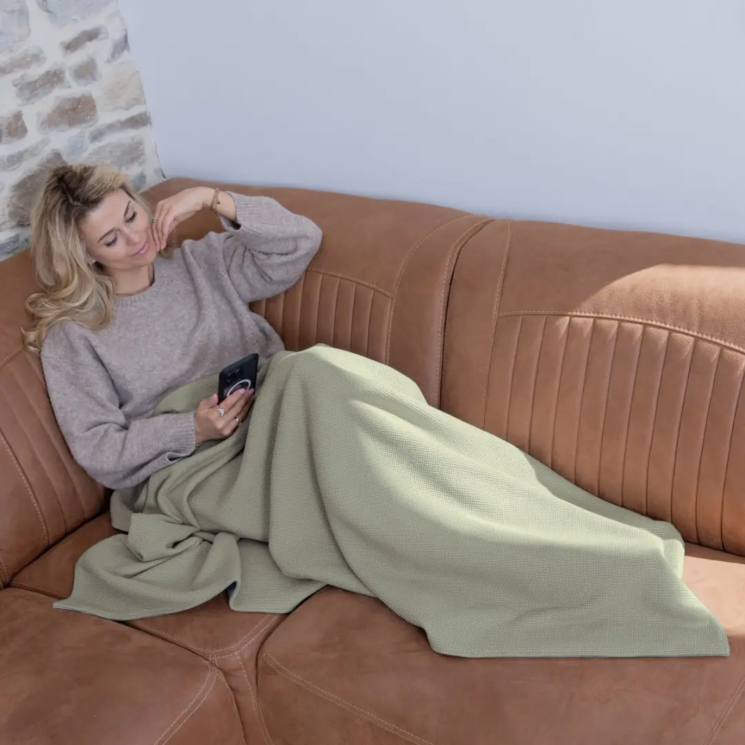Lanaform Heat Wrap LA180115 Draadloze Verwarmde Poncho - 10W - Groen