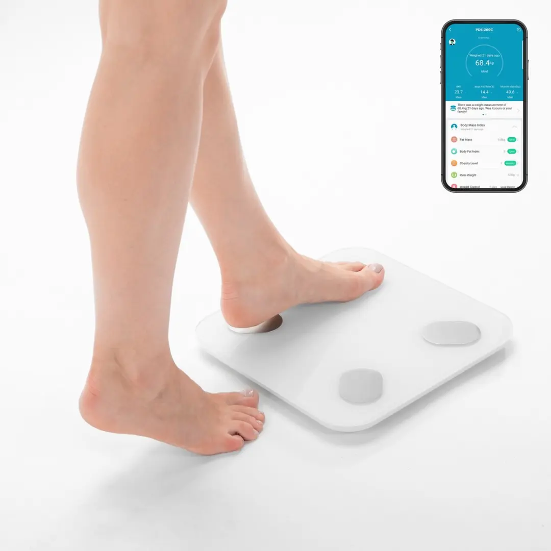 Lanaform PDS-200C Personenweegschaal Digitaal - 180kg - 99 Personen - Wit
