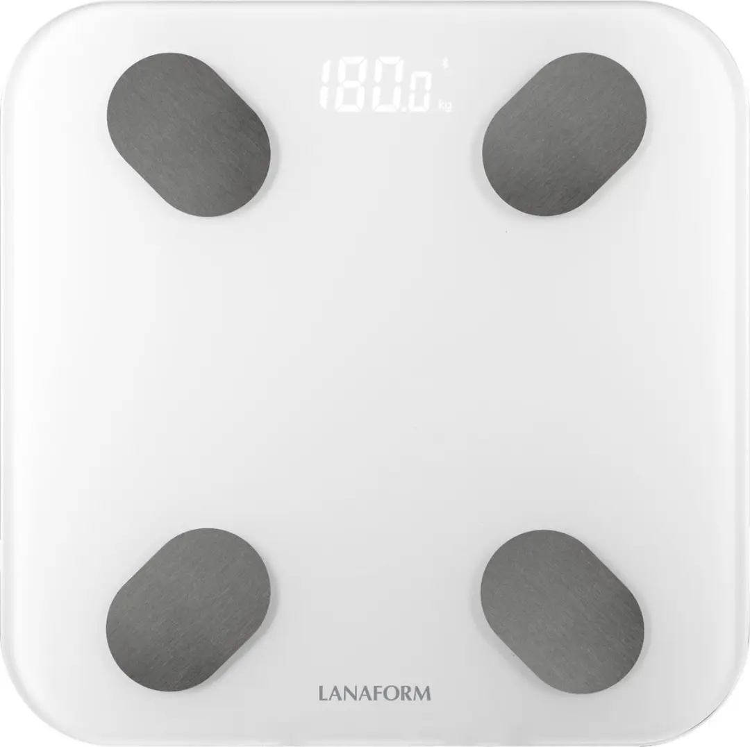 Lanaform PDS-200C Personenweegschaal Digitaal - 180kg - 99 Personen - Wit