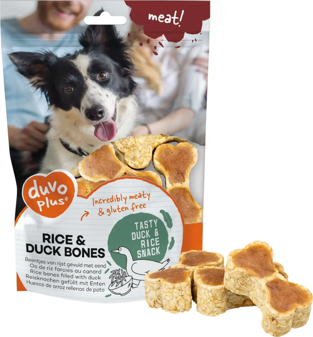 Duvo Duvoplus Meat! Rijst Benen met Eend 140g