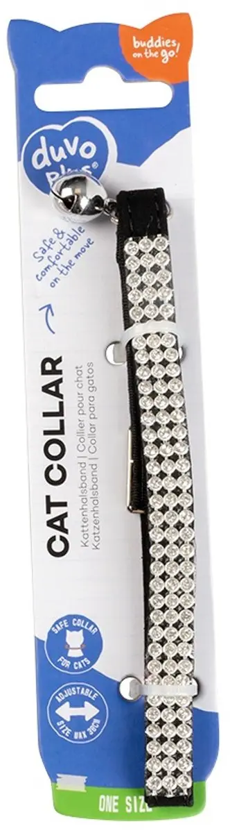 Duvo+ Kattenhalsband Blingbling 20-30cm - 10mm - Gemengde Kleuren