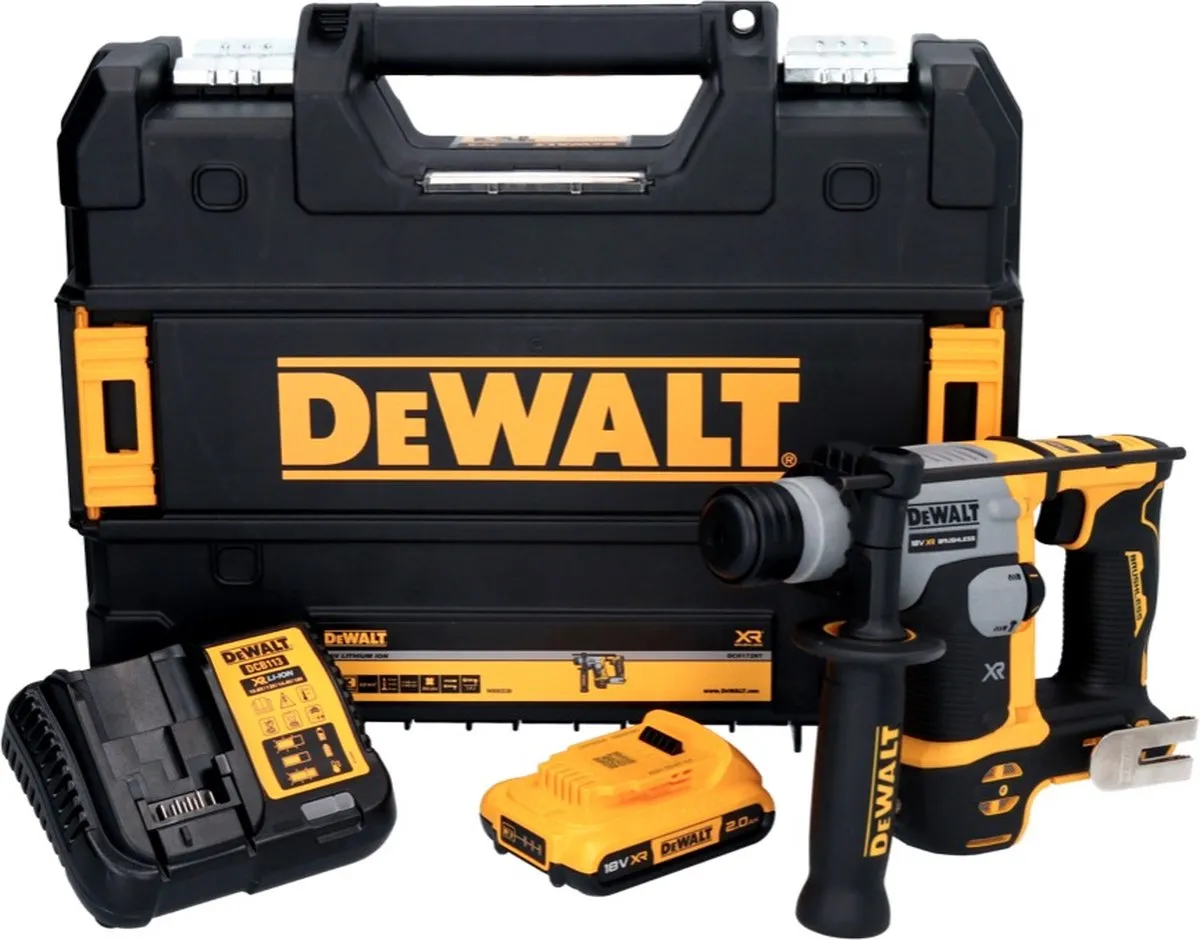 DeWalt DCH 172 D1 Accu-boorhamer 18V SDS-plus - 16mm - 1,4J - 1x2,0Ah - afbeelding 2 van 5