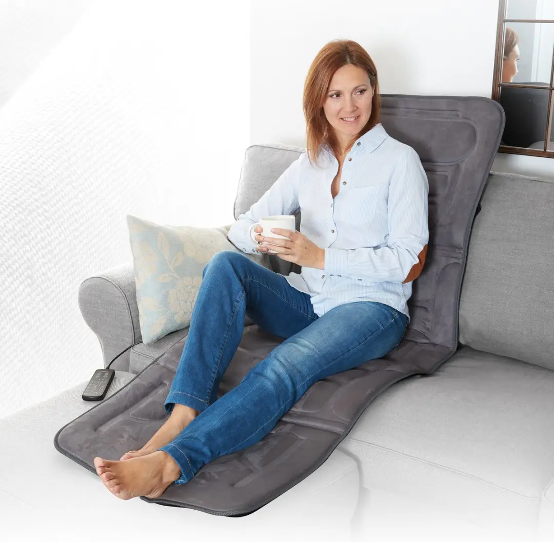 Lanaform Massage Mattress LA 110315 - Elektrische Massagematras - 10 Koppen - Grijs