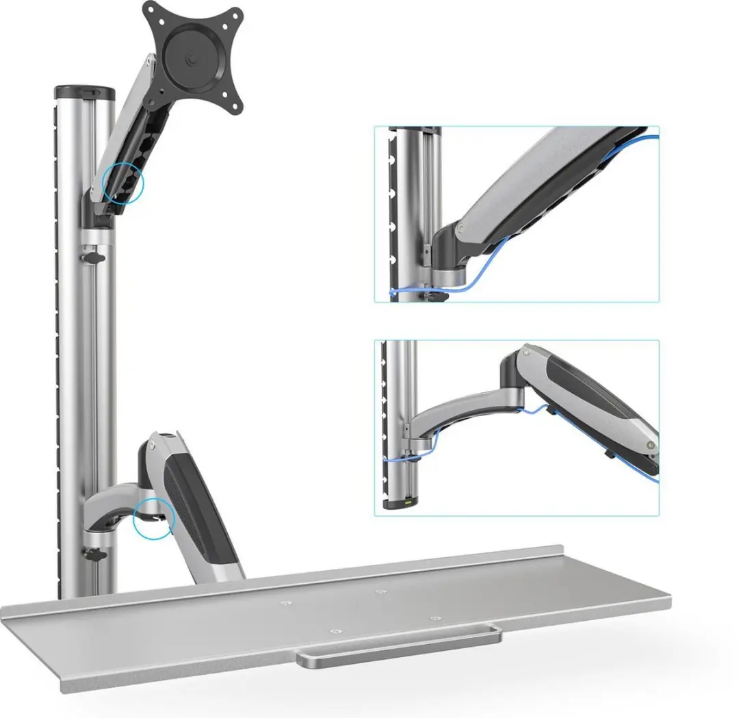 Digitus DA-90354 TV Wandbeugel - 27" - Zilver/Grijs