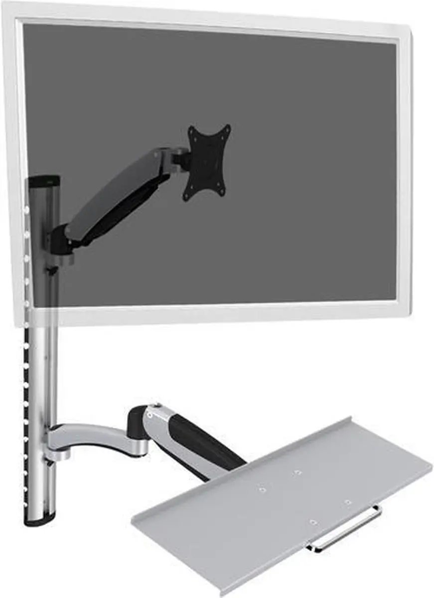 Digitus DA-90354 TV Wandbeugel - 27" - Zilver/Grijs